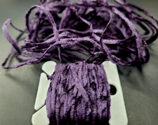 RAYON MICRO CHENILLE - 5 Yds - Fly & Jig Tying Material - PURPLE - Made in USA