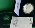 1998 P Silver American Eagle One Proof Dollar ASE Coin with Box and COA $1
