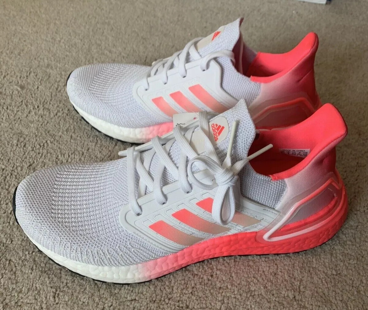 Womens adidas ultra boost 20 white top