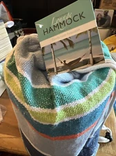 Tree Anchored Lounge Hammock Indoor / Outdoor 78 X 31 Up to 220 Lbs W Carry Bag