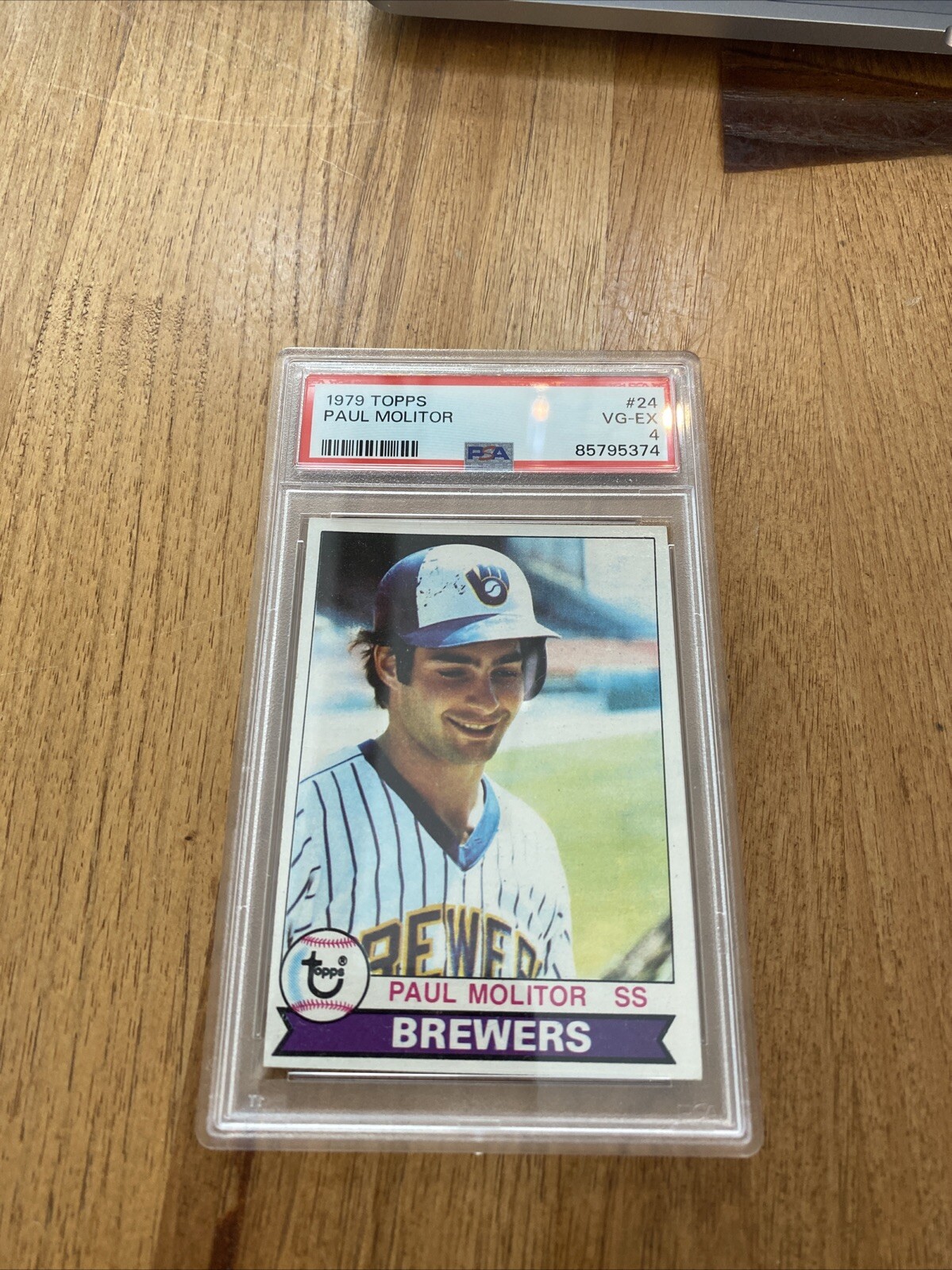 1979 Topps # 24 Paul Molitor Brewers VG EX PSA 4