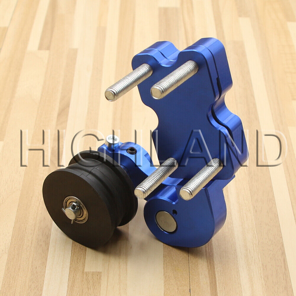 HQ Blue Adjuster Chain Tensioner Bolt On Roller Motorcycle Chopper ATV