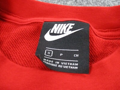 red nike cheetah sweatshirt