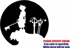 Kingdom Hearts Sora Moon Graphic Die Cut decal sticker Car Truck Boat Window 6"