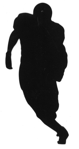 Sports Silhouette 6" Baseball Basketball Soccer Football Stars Black Vinyl B5-B - Picture 5 of 7