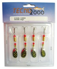 Set Blister 4Pz Cucchiaino Compact 3Gr Spinning Trota Lago Black Bass A1356