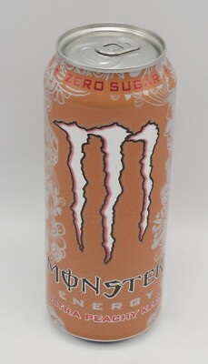 Monster Energy Zero Sugar ULTRA PEACHY KEEN 500ml can from Belgium 12/2025