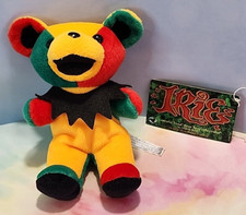 Vtg. 1998 Grateful Dead Irie 7 Bean Bear Plush by Liquid Blue Irie