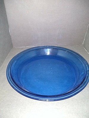 blue pyrex pie dish