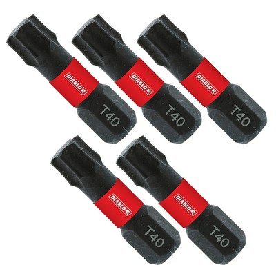 Diablo DT401P5 1'' -40 Torx Drive Bits (5-Pack)