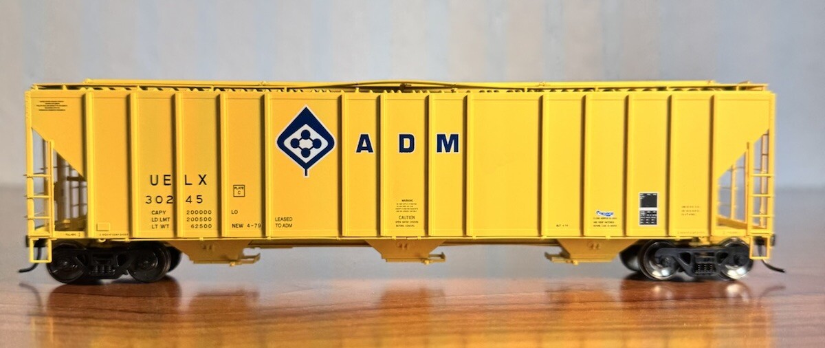 HO Exactrail Evans 4780 Covered Hopper ADM UELX 30245 NO ORIGINAL BOX ...