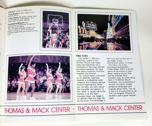 UNLV Runnin Rebel Basketball Media Guide 1983/1984 Jerry Tarkanian Las Vegas - Bild 4 von 7