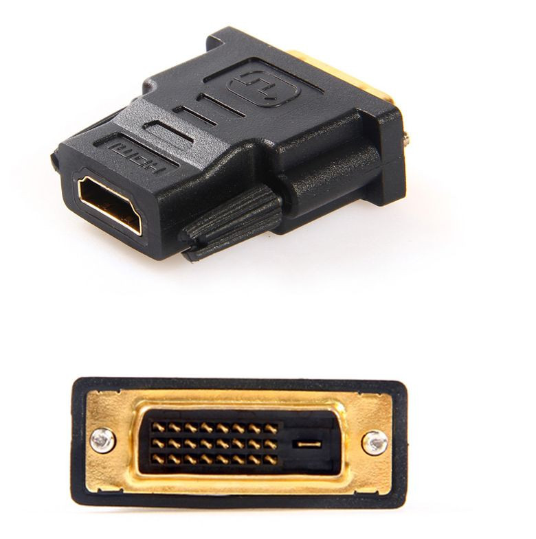 VGA Female to DVI-D 18+1 Pin Single Link Male Converter Adapter for PC Laptop Graphic Card Durable (It's Passive. Not Active