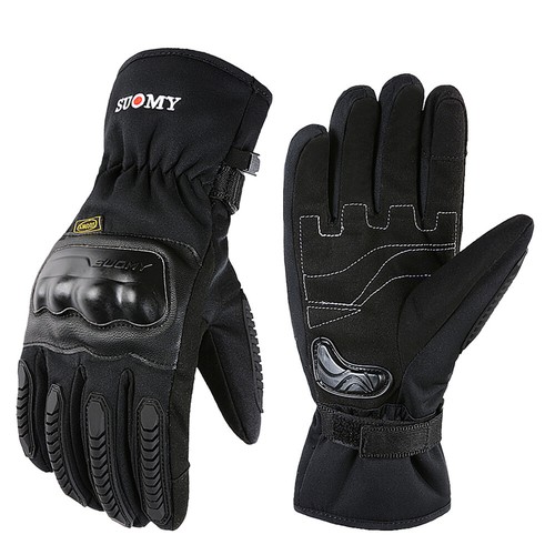 Motorbike Winter Gloves Gloves Warm Waterproof Touch Screen Armour - Picture 2 of 15