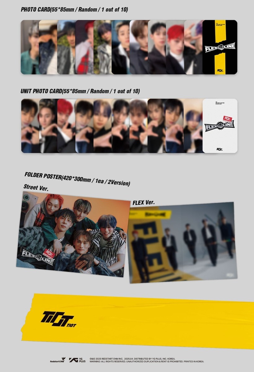 TIOT 3rd Mini Album FLEX LINE Photobook Street Ver CD+64p Book+P