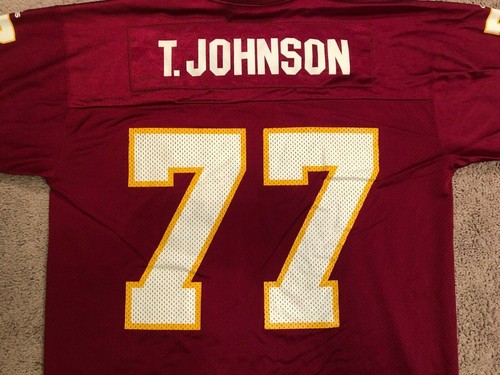Rare Vtg Adidas TRE' JOHNSON #77 Washington Redskins Jersey Mens Medium Tre - Picture 3 of 12