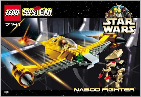 Retired, All pieces LEGO Star Wars Episode I Naboo Fighter 7141 Anakin Skywalker - Image 3 of 4