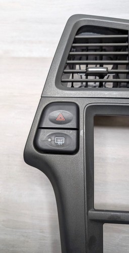 2001-2004 INFINITI QX4 CENTER DASH RADIO BEZEL TRIM PANEL VENTS CLOCK GRAY OEM - Picture 3 of 11