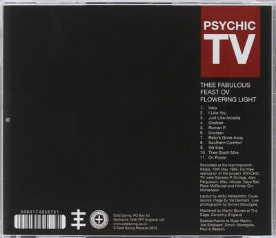 PSYCHIC TV - THEE FABULOUS FEAST OV FLOWERING LI  CD NEU