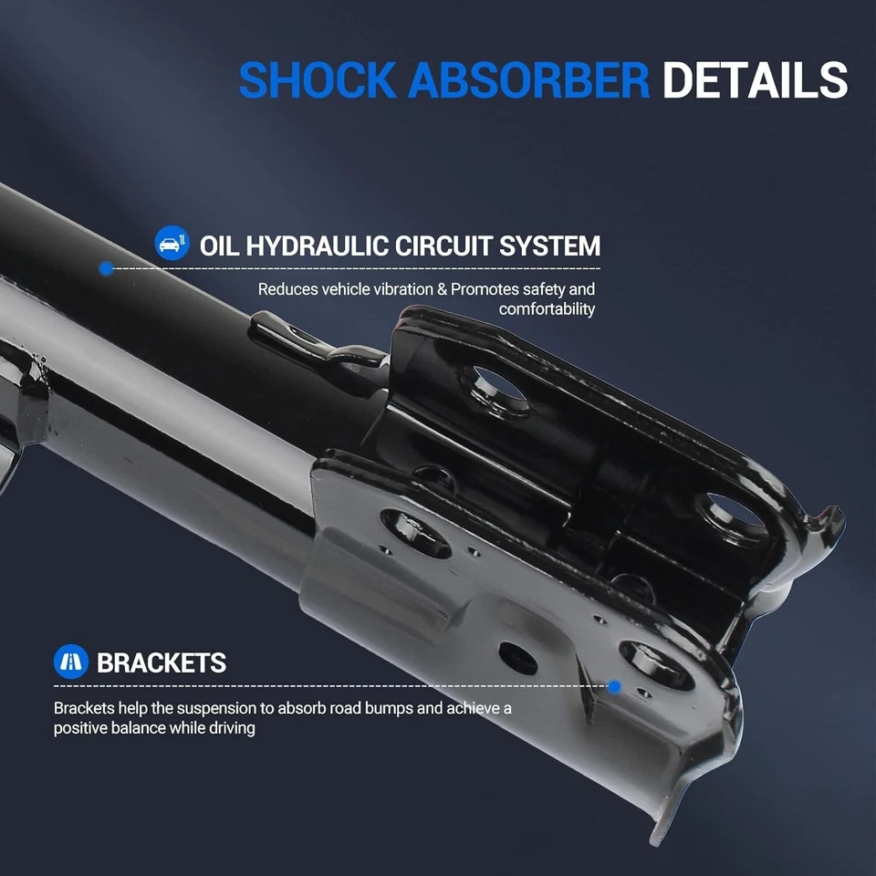 2pcs Front Complete Struts w/Coil Springs For 2005-2010 Toyota Sienna FWD 7 Seat Foto 4 de 4