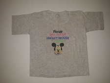 Vintage Disney Mickey Mouse Florida My First Mickey Toddler Shirt 4T 1980s RARE