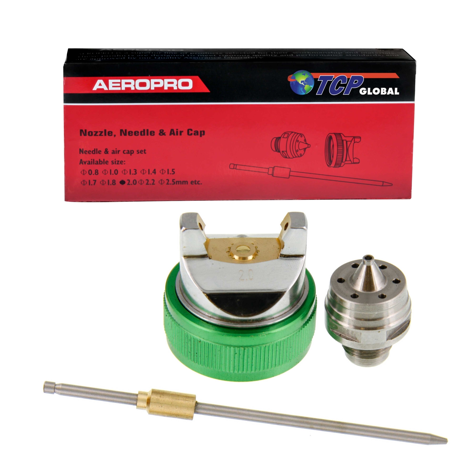 2.0 FLUID TIP NOZZLE SET-TCPglobal G6600 HVLP Spray Gun