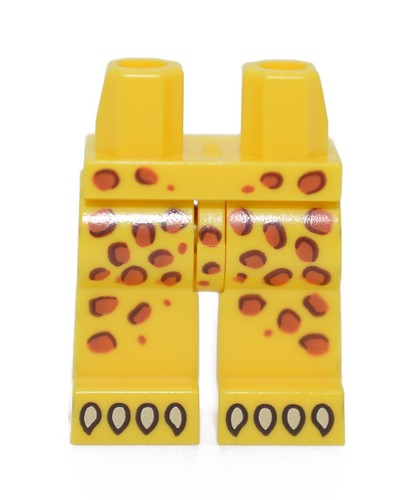 Nuevo LEGO Minifigura Piernas Amarillo con Naranja Oscuro Leopardo Guepardo Manchas 77906 Impresión - Imagen 1 de 6