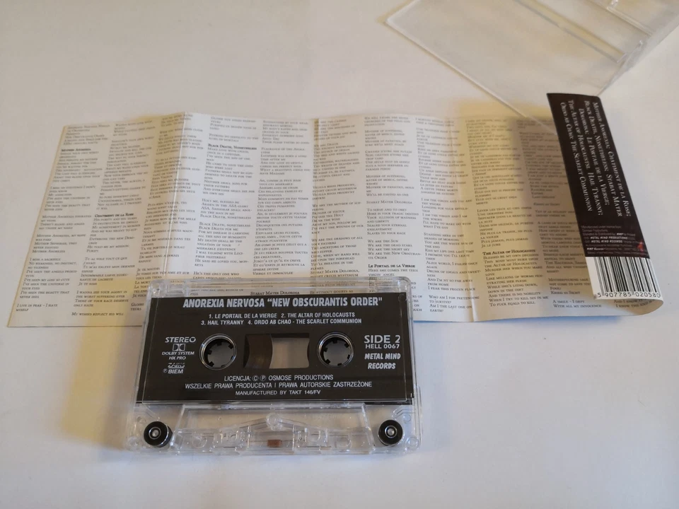 Anorexia Nervosa New Obscurantis Order cassette MC Dimmu Borgir Cradle of Filth - Image 4 of 4