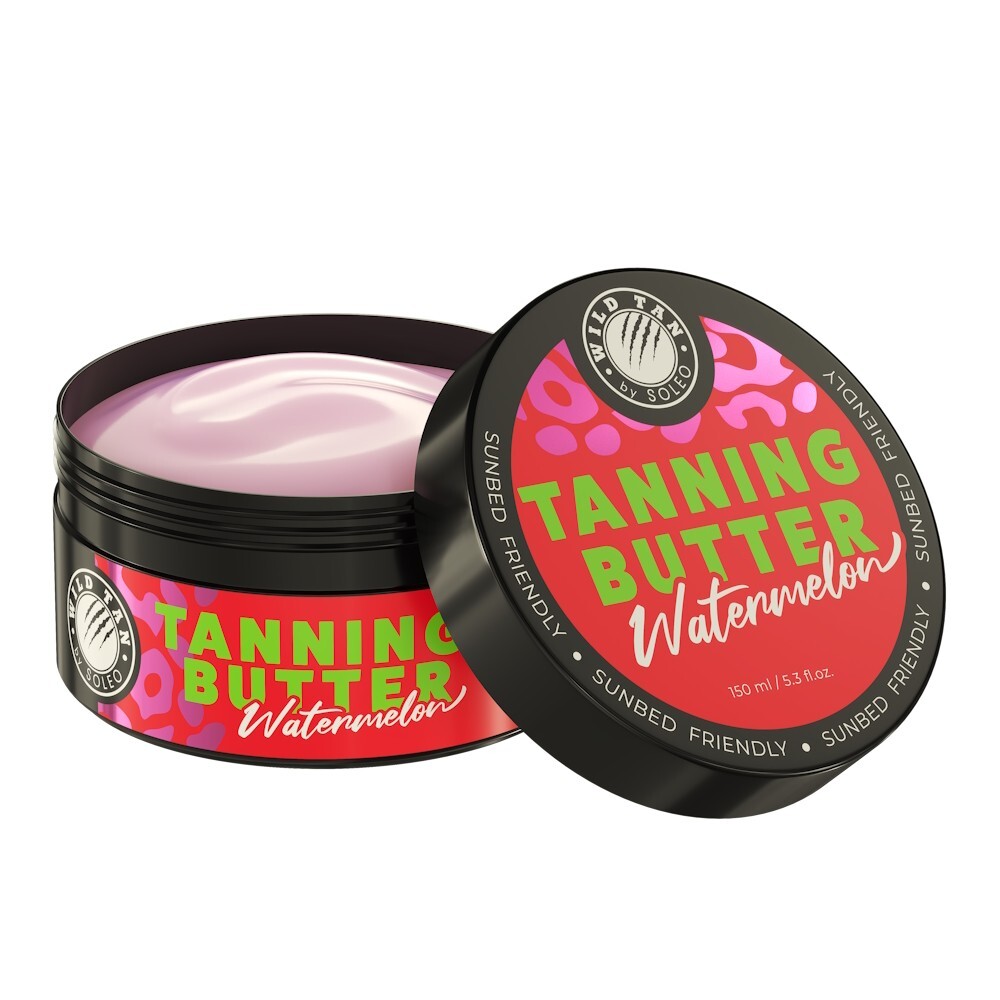 Wild Tan by Soleo Watermelon Tanning Butter sunbed lotion cream 150ml tub