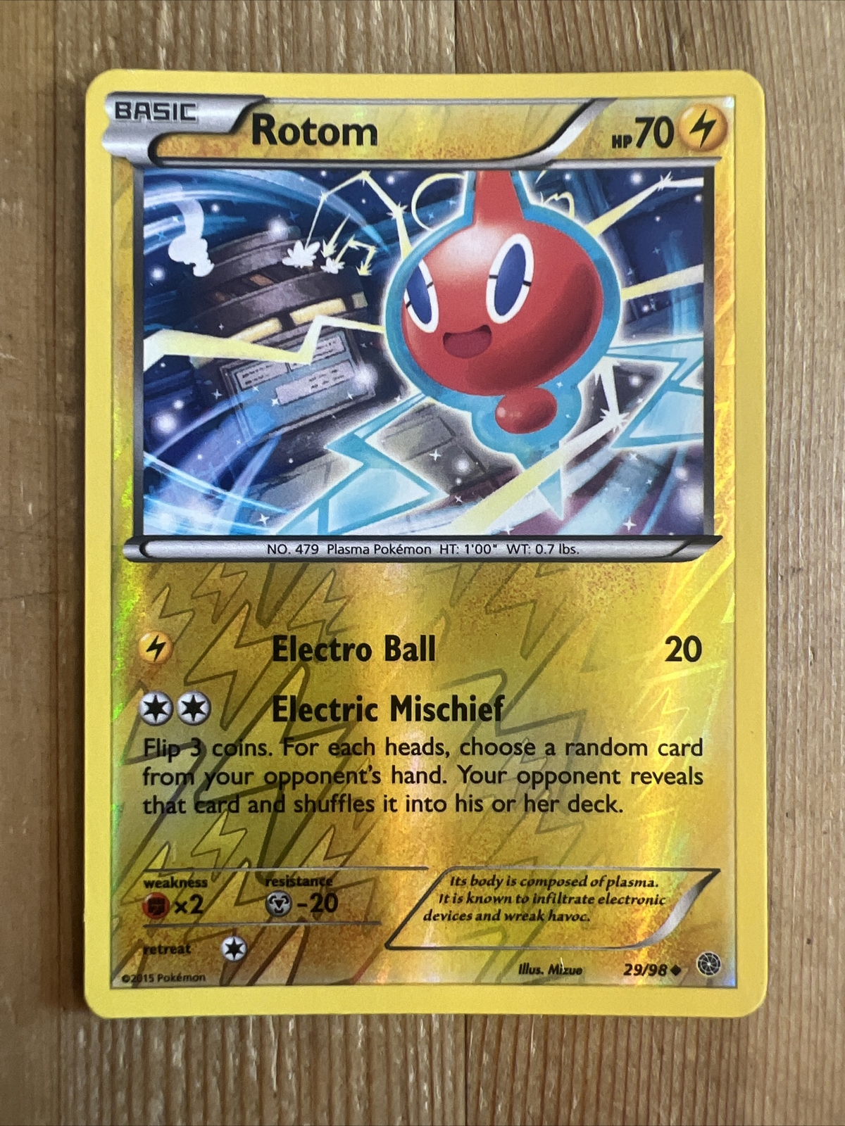 Pokémon TCG Rotom Ancient Origins 29/98 Reverse Holo Uncommon LP