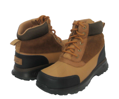 UGG EMMETT MEN DUCK BOOTS LEATHER CHESTNUT US 10 /UK 9 / /EU  display picture 3