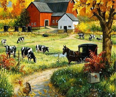 AMISH COUNTRY  IMAGE COMPUTER MOUSE PAD 9 X 7 