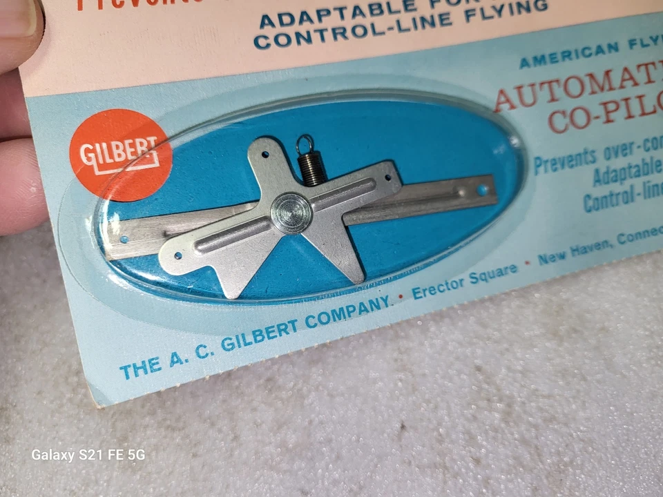 NOS Gilbert American Flyer R/C Airplane Automatic Co Pilot Compensator Arm - Image 2 of 3