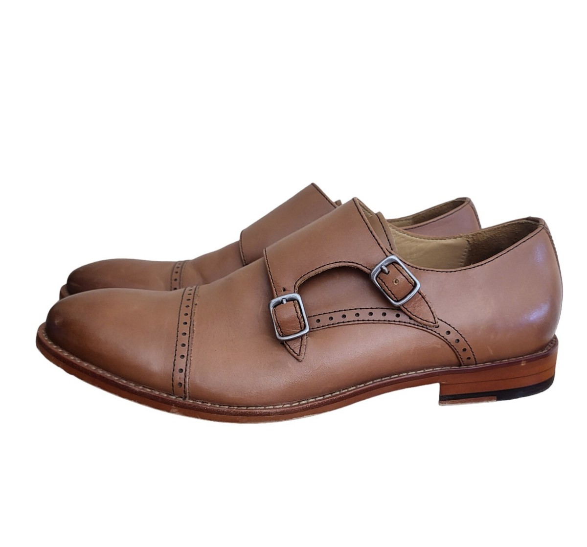 Warfield & Grand Double Monk Strap Leather Dress Shoe Reed 70932 