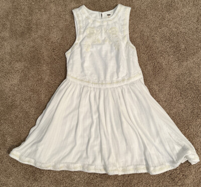 white cotton fit and flare dress Prada Lace Intarsia Fit & Flare Dress White Cotton Poplin Size 38 –  Celebrity Owned