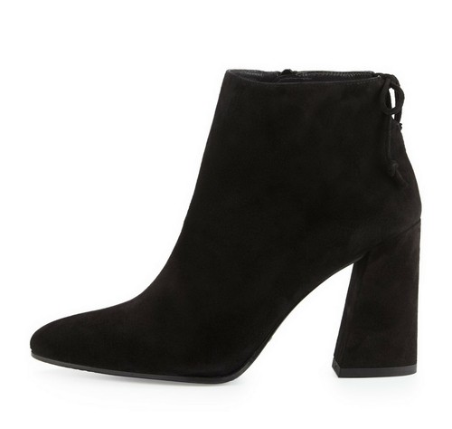 Nuevos Botines al tobillo Stuart Weitzman Grandiosos Tacón, Gamuza Negra, EUR 40 - Imagen 4 de 11