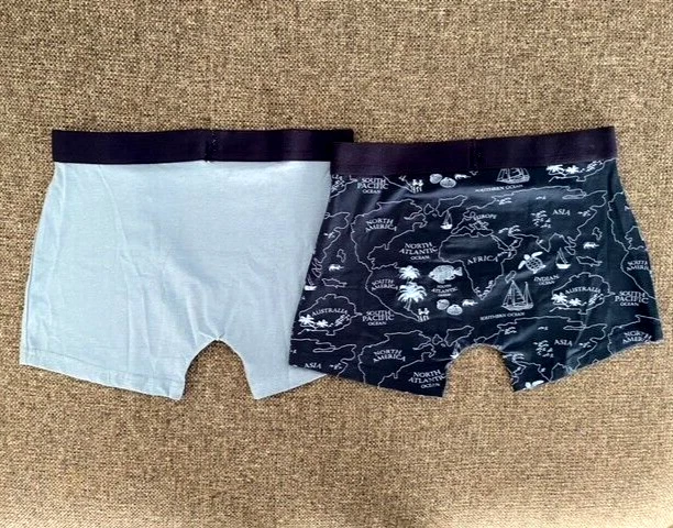 Mariner lot de 2 boxer taille 2 S coton bio extensible 2 boxers