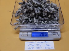 Illinois Capacitor 4.7uf 25V Electrolytic Capacitors Qty 250 NOS Type PCR 5x12mm