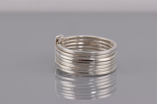 Anillo de banda apilado 7 días de plata esterlina 9mm talla: 10 - Imagen 2 de 7