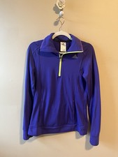 Adidas Climawarm purple quarter zip pullover jacket small