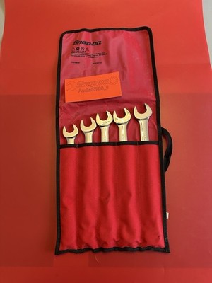 Neu Snap On 5 Stck. metrisch Flankenantrieb plus Kombination Schraubenschlüssel Set 20-24 mm SOEXM705