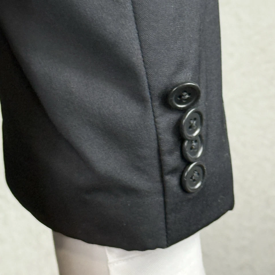 Abrigo deportivo Saks Fifth Avenue para hombre azul marino talla 44 100 % lana traje chaqueta usado en excelente estado Foto 4 de 4