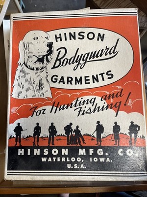 Vintage 1940 s Hinson Bodyguard Hunting Jacket Box 