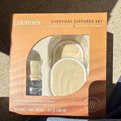 Lifelines Diffuser Set Energy Oil Blend Felt 2 Pack 0.10 fl oz