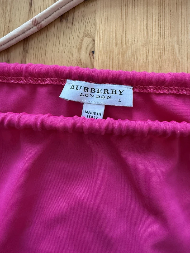 Traje de baño bikini de dos piezas rosa a cuadros Nova de Burberry para mujer talla L Foto 3 de 4