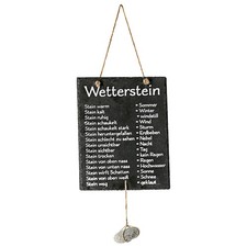 Station météo « Stone » sur ardoise  Plaque météo  20 x 25 cm
