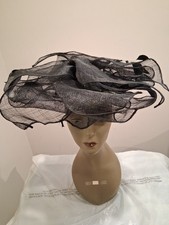 David Cohen Couture Church Hat, Angiolo Frasconi mesh