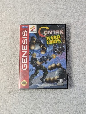 *BOX ONLY* Contra: Hard Corps (Sega Genesis, Konami) Hard Case Cartridge Box