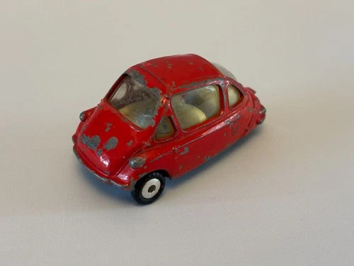 VINTAGE CORGI TOYS #233 HEINKEL BUBBLE CAR RED IN ORIGINAL CONDITION