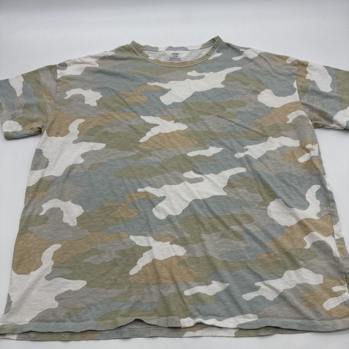 Aerie T-Shirt Women Large Camouflage Multicolor Round Neck ..#32350